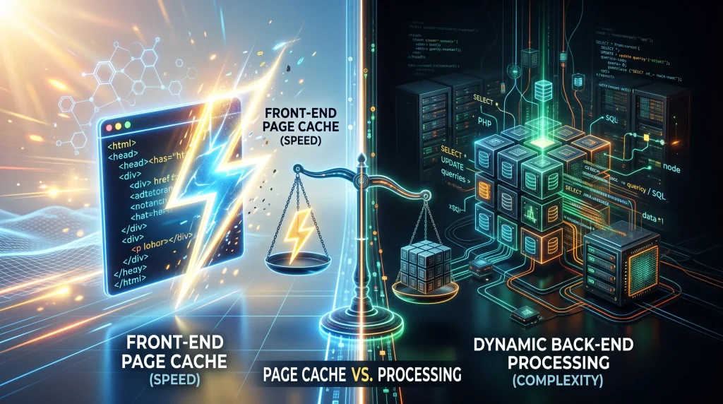 page cache vs processing