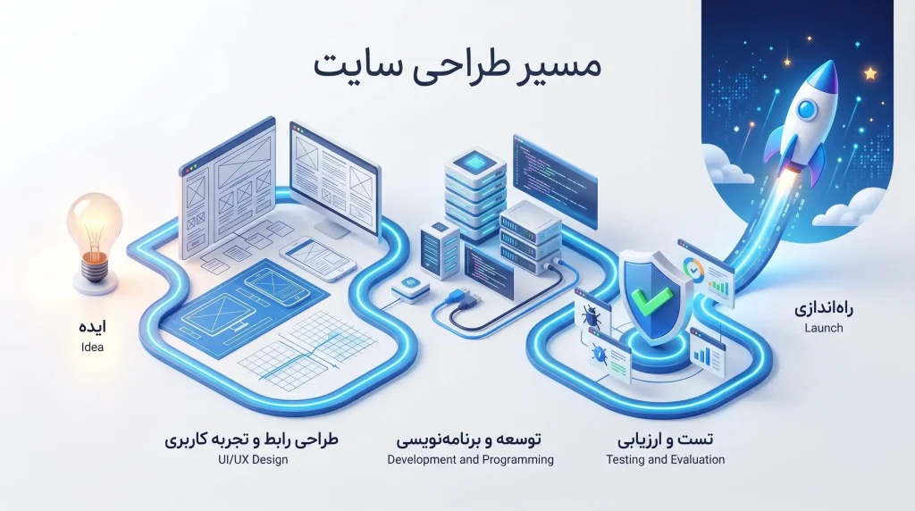 مراحل طراحی سایت