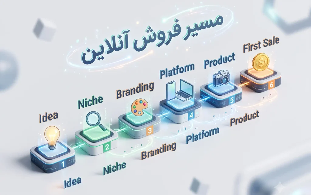 مسیر فروش آنلاین