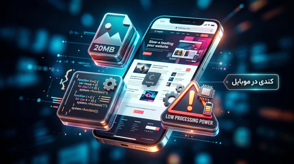 کندی سایت در موبایل